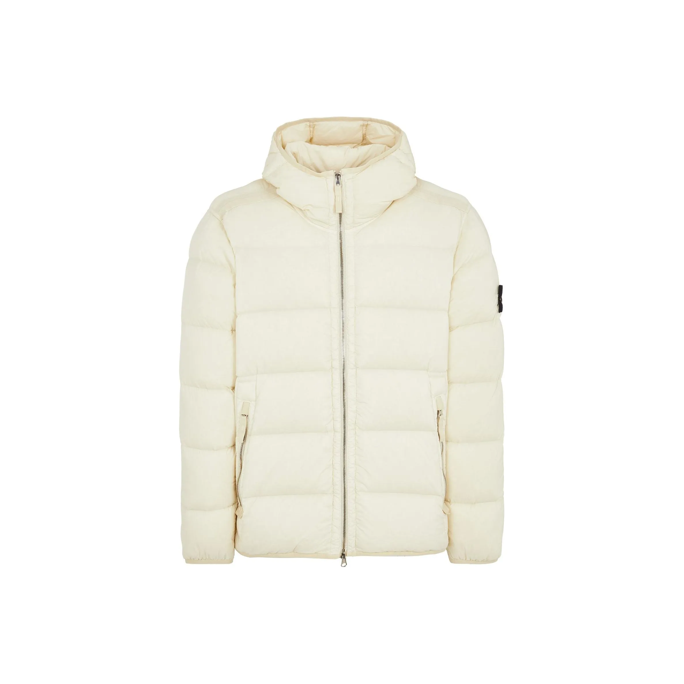 STONE ISLAND Compass Patch Zip Up Puffer Jacket