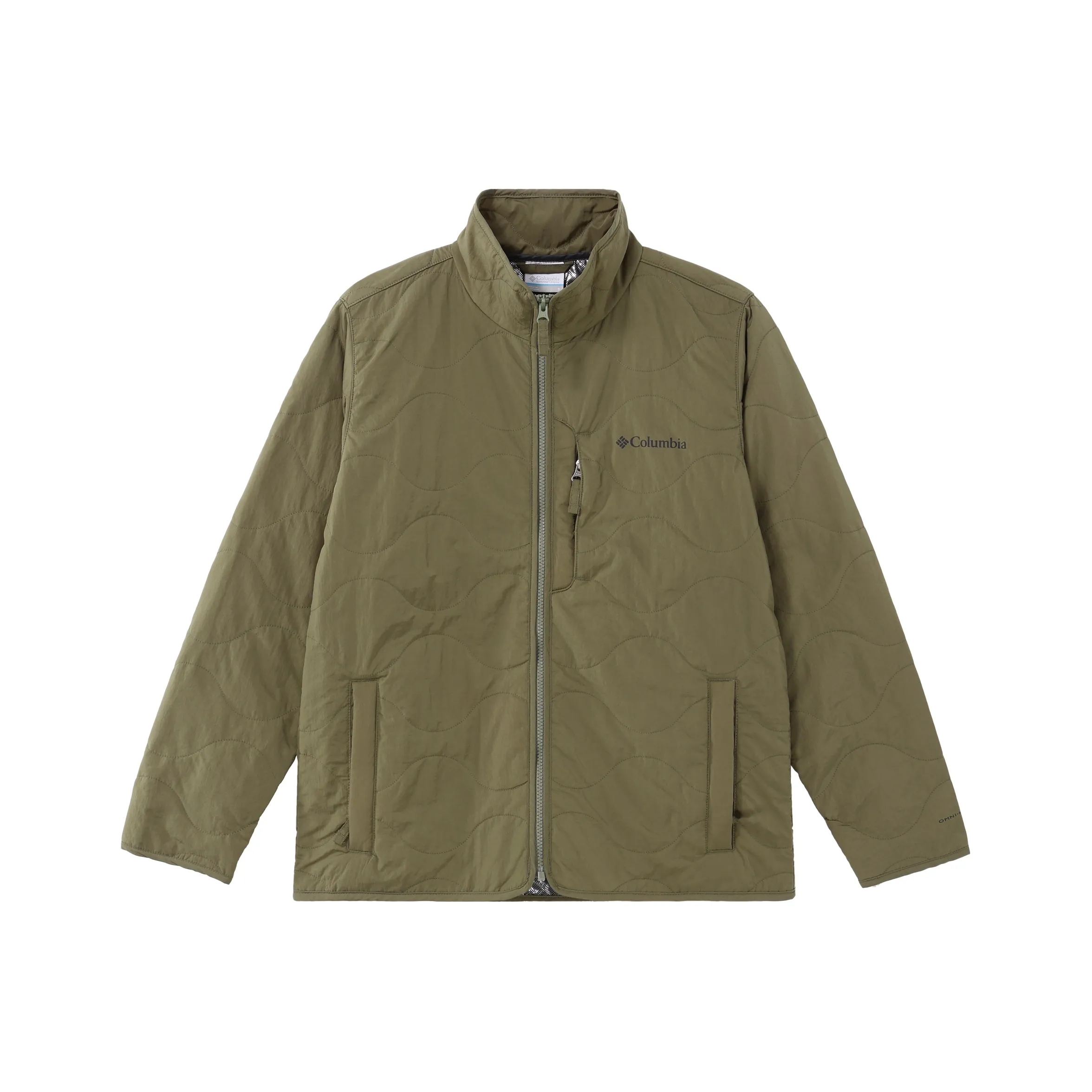 Columbia Пуховик Мужской Армейский Зеленый