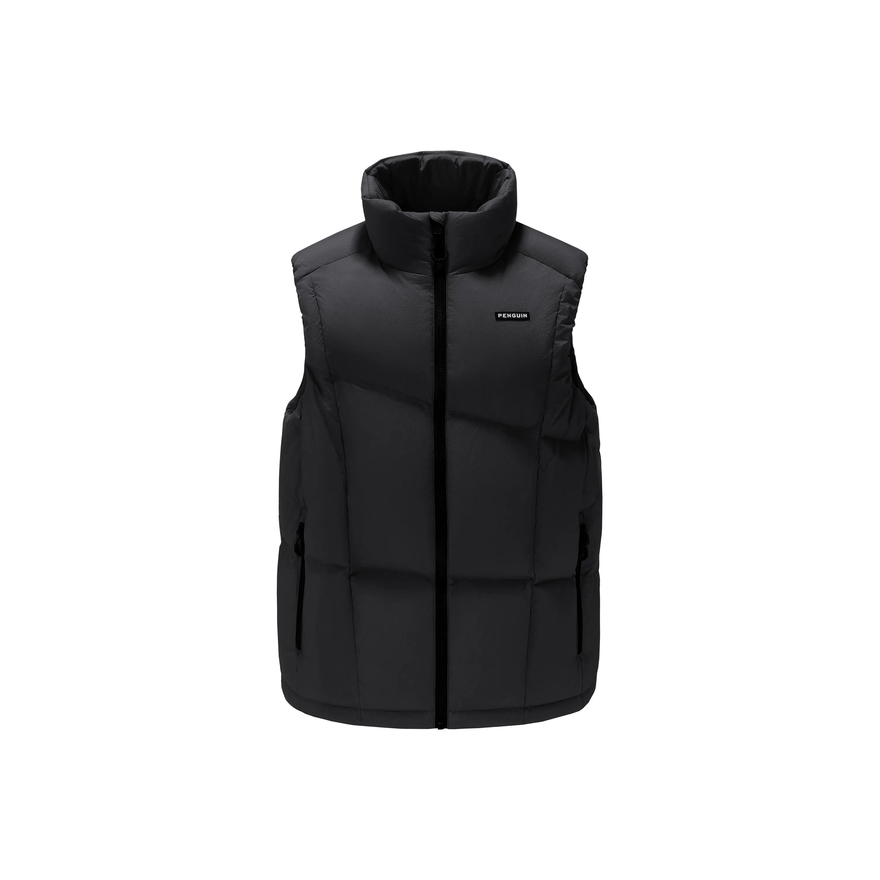 QIE Однотонный Термостойкий Ветрозащитный Тепловой Мягкий Воротник-стойка H Линия Пуховый жилет Унисекс