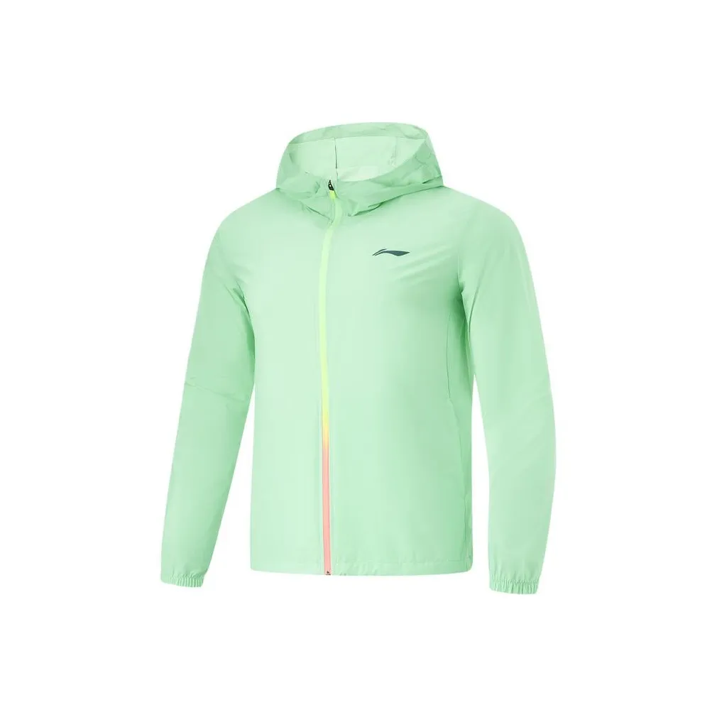 LiNing Breathable UV Protection Sun Protection Clothing Men's Cooling Green