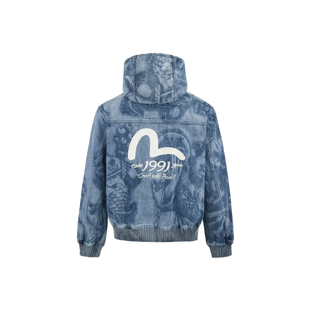 EVISU SS25 Denim Jacket Men's Denim Blue