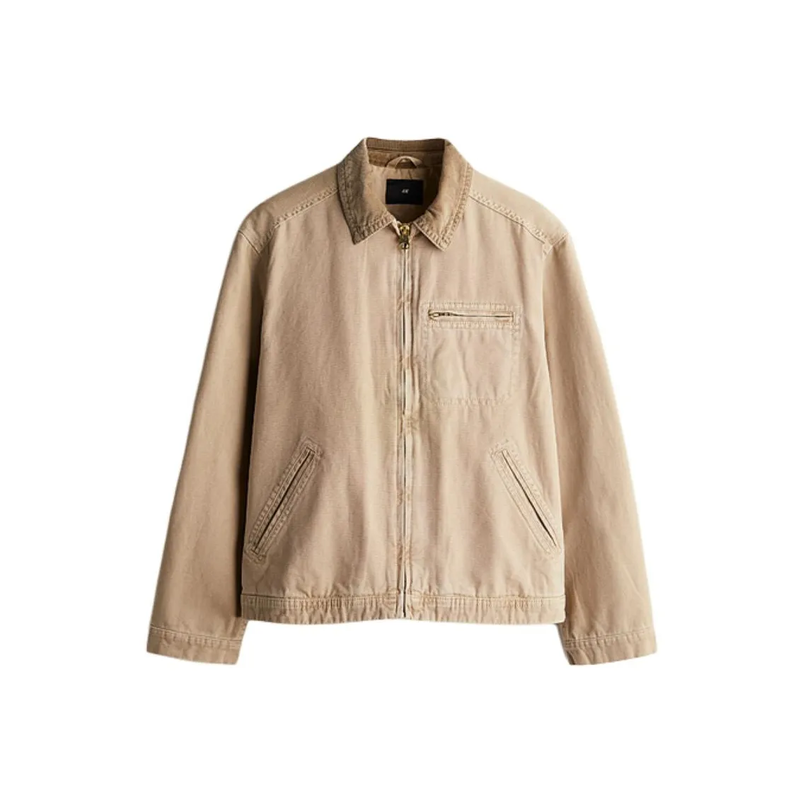 H&M Denim Jackets Men's Beige
