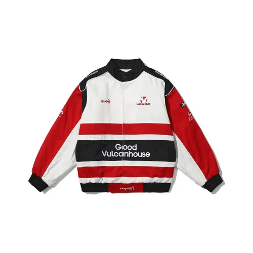 VULCAN STORE Красный унисекс объемные куртки (пуфы)