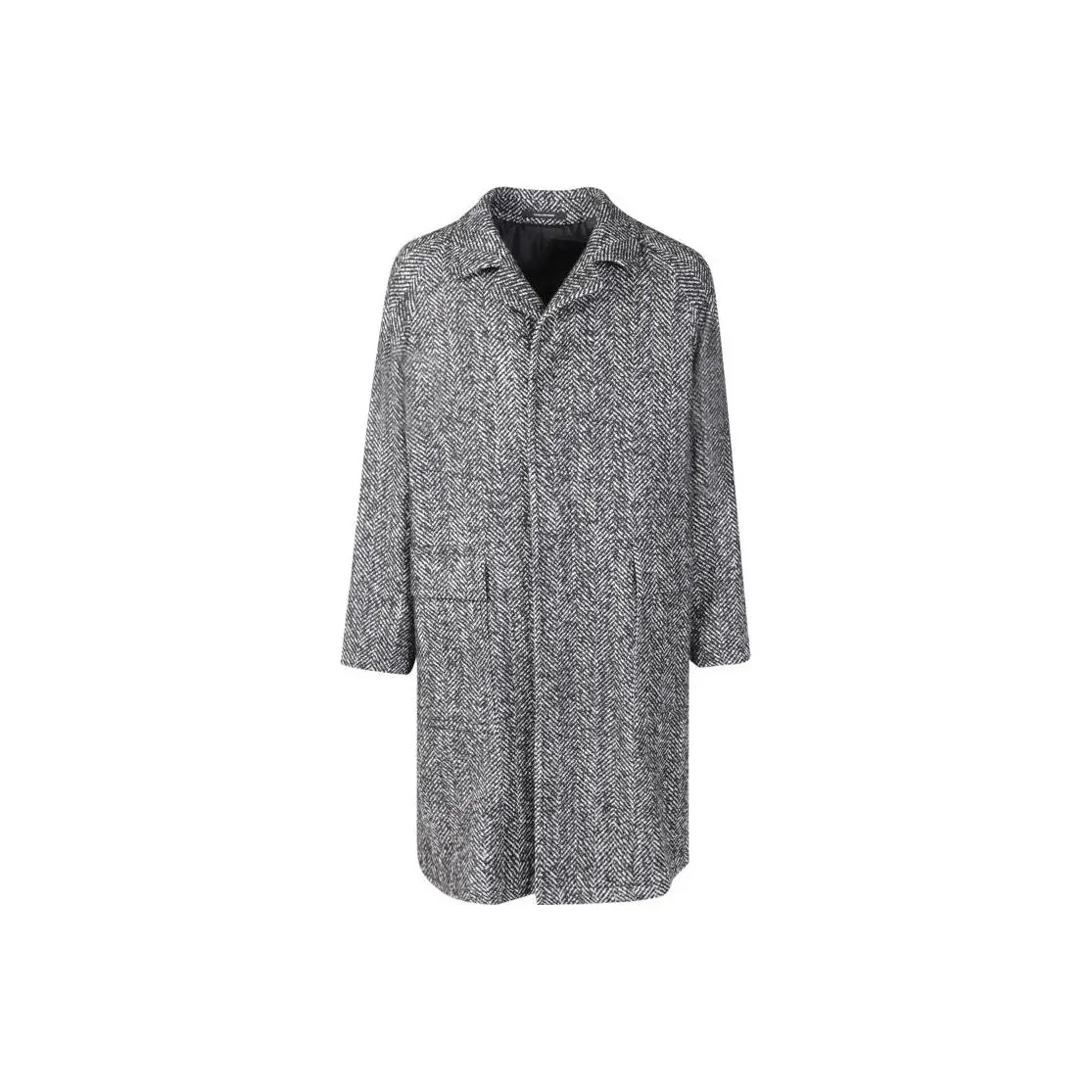 Tagliatore Notched Collared Buttoned Peacoat