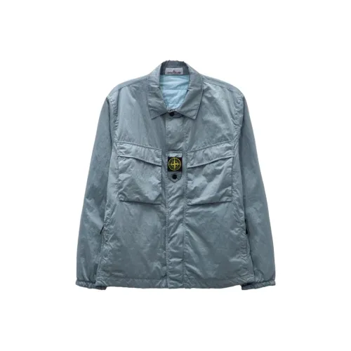 STONE ISLAND Небесно-голубой Мужские Куртки