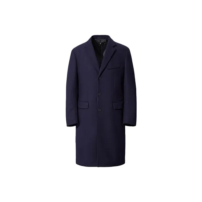 UNIQLO FW20 Пальто Мужское Темно-синий