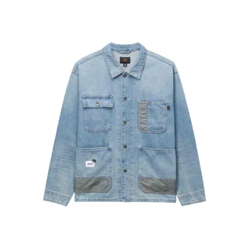 Alpha Industries Синий Мужские джинсовые куртки