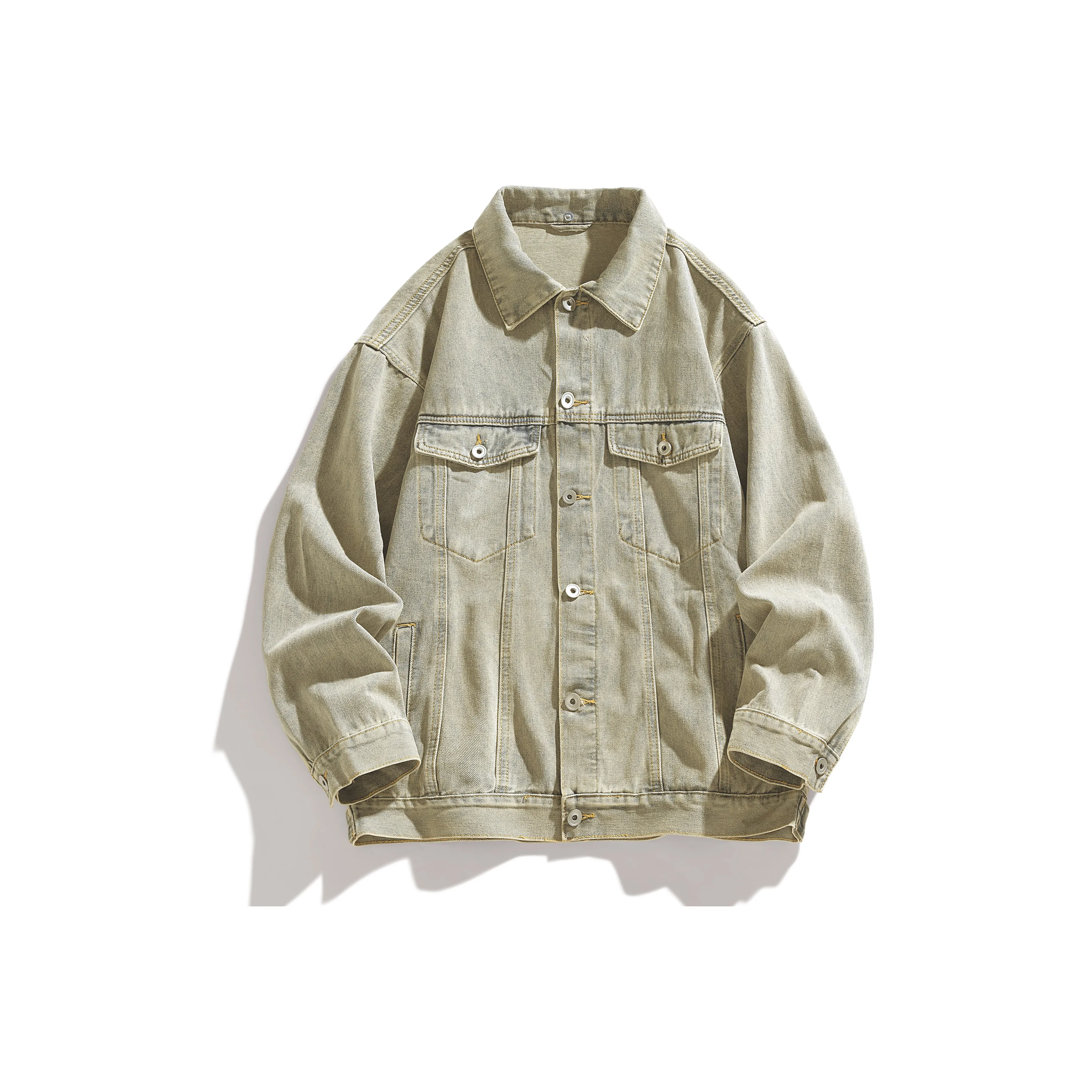 Pirkadat Denim Куртка Унисекс Желтый Грязь