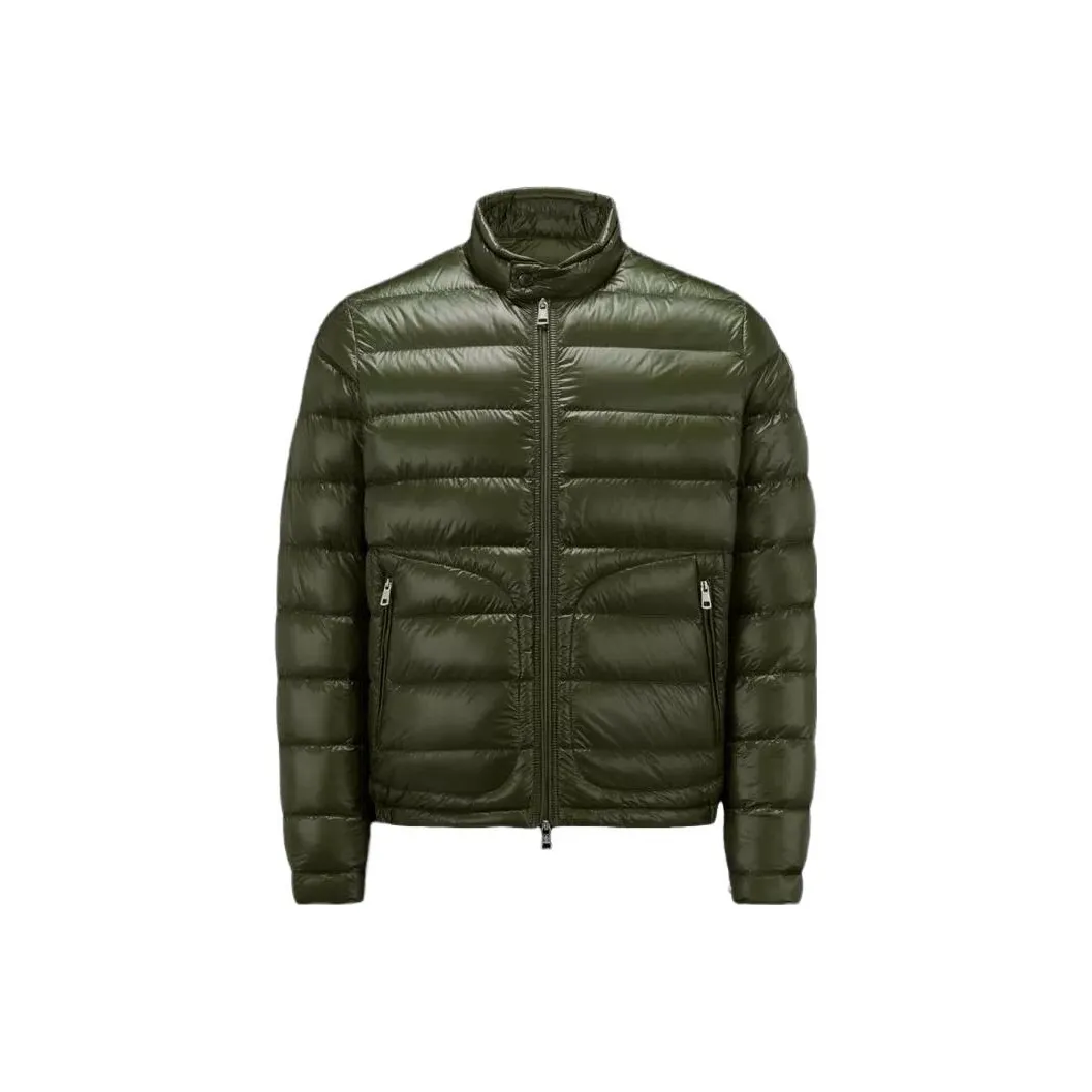 Moncler Down Jacket Coat Men's Olive Green