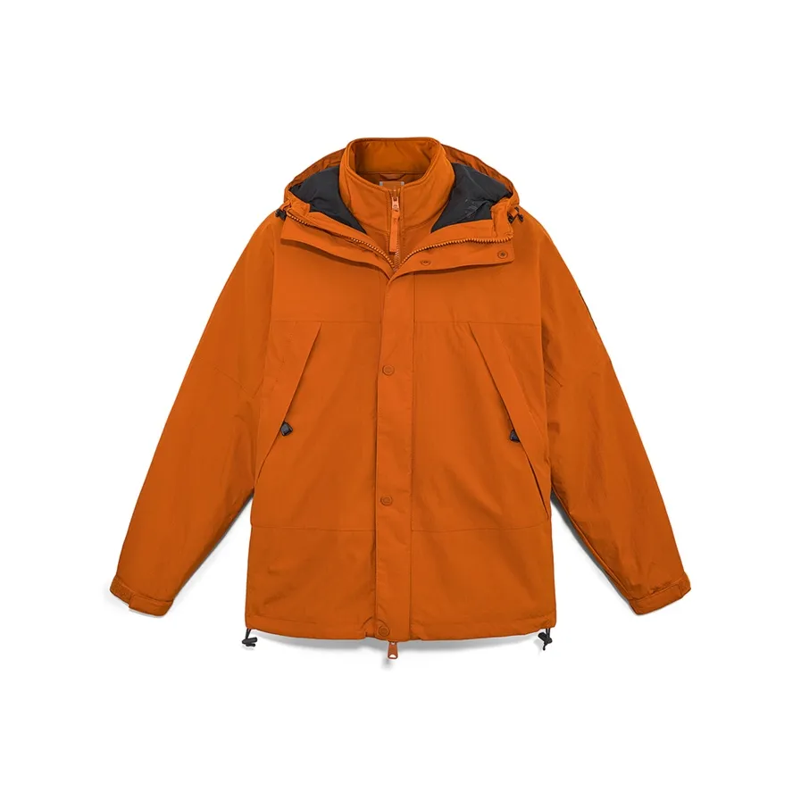 Timberland Waterproof, Windproof, Breathable, And Thermal Windbreaker Jacket Men's Tea Umber