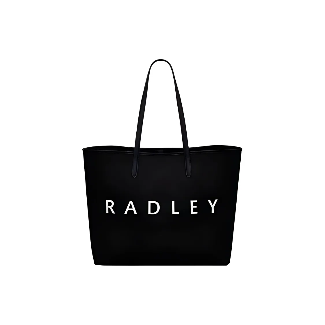 RADLEY Fabric Tote Bag Shopping Bag Handbag Large Size Women's Black