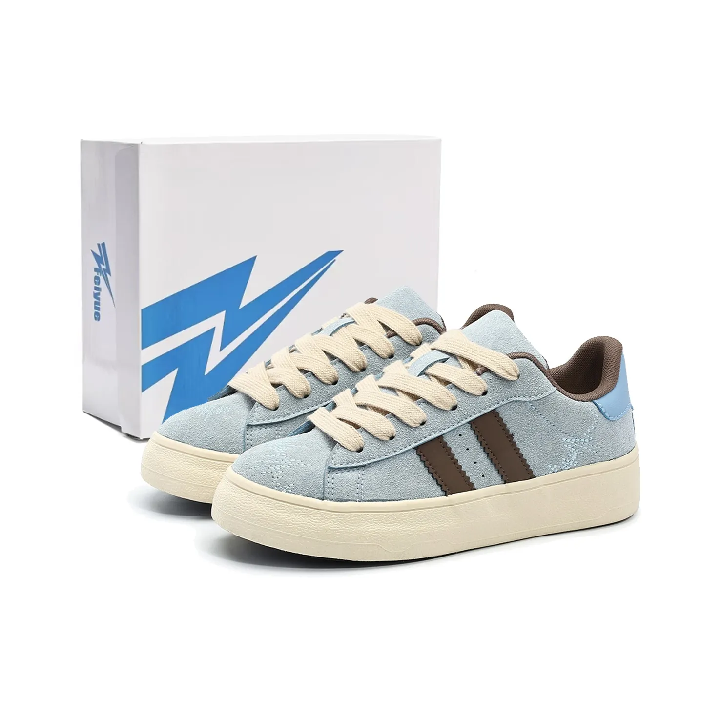 Feiyue Platform Niche Versatile Fall And Winter Affordable Skateboard Shoes Multicolor Ecru