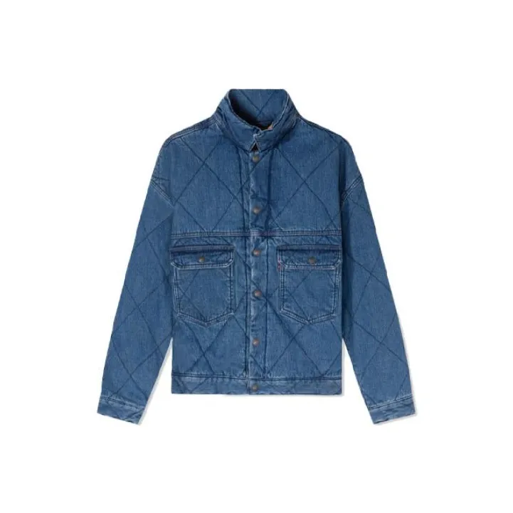 Levis Puffer Jackets Men's Blue