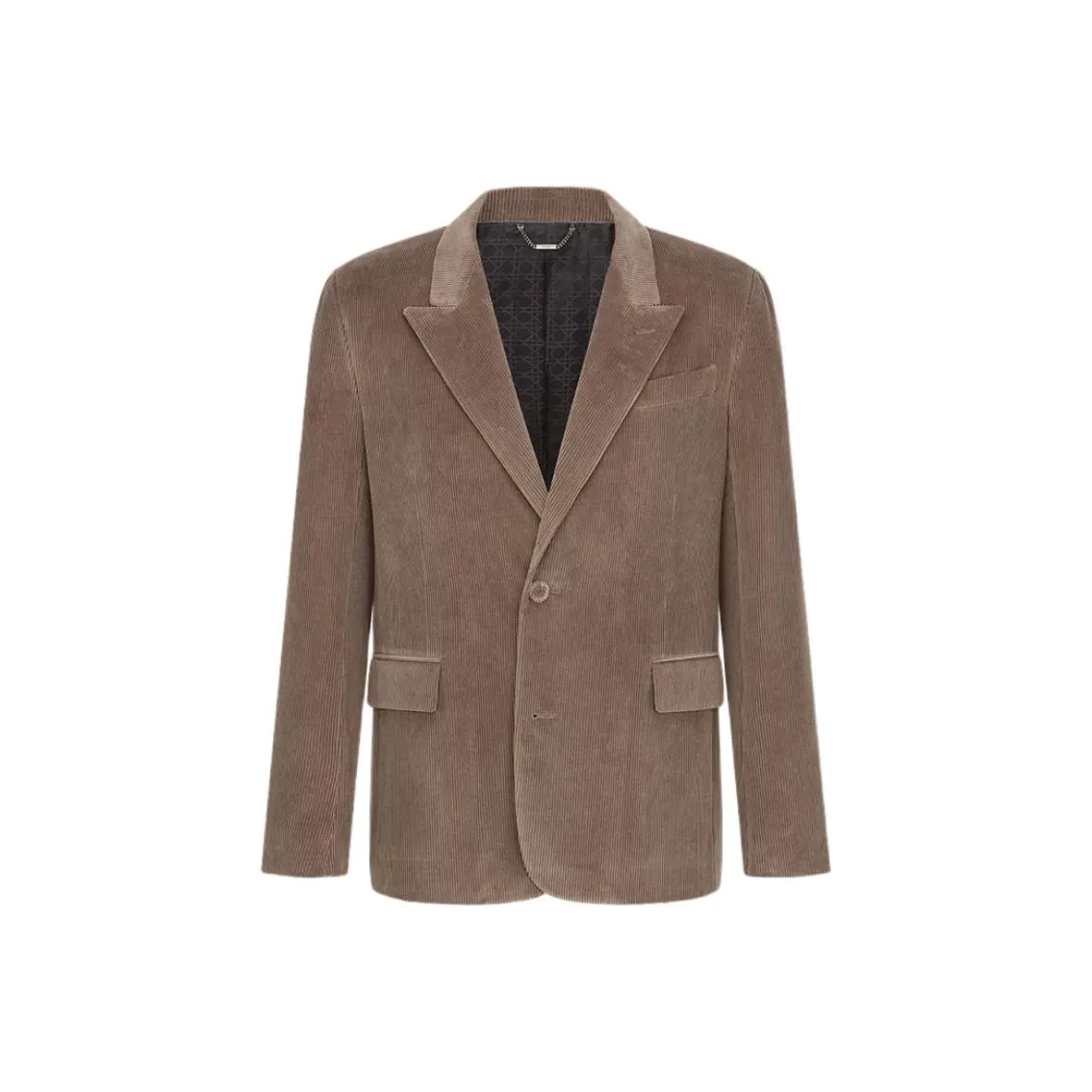 DIOR Beige Cotton And Cashmere Corduroy Business Suits Coats Men's Brown