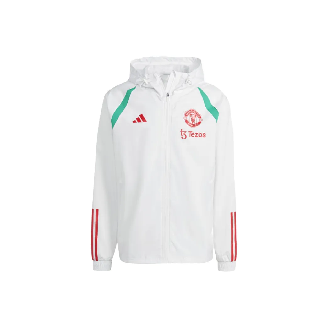 Adidas MANCHESTER UNITED TIRO 23 ALL WEATHER JACKET Jackets & Coats Men's Core White