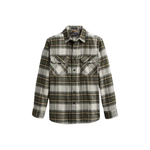 PENDLETON Коричневые Мужские Рубашки