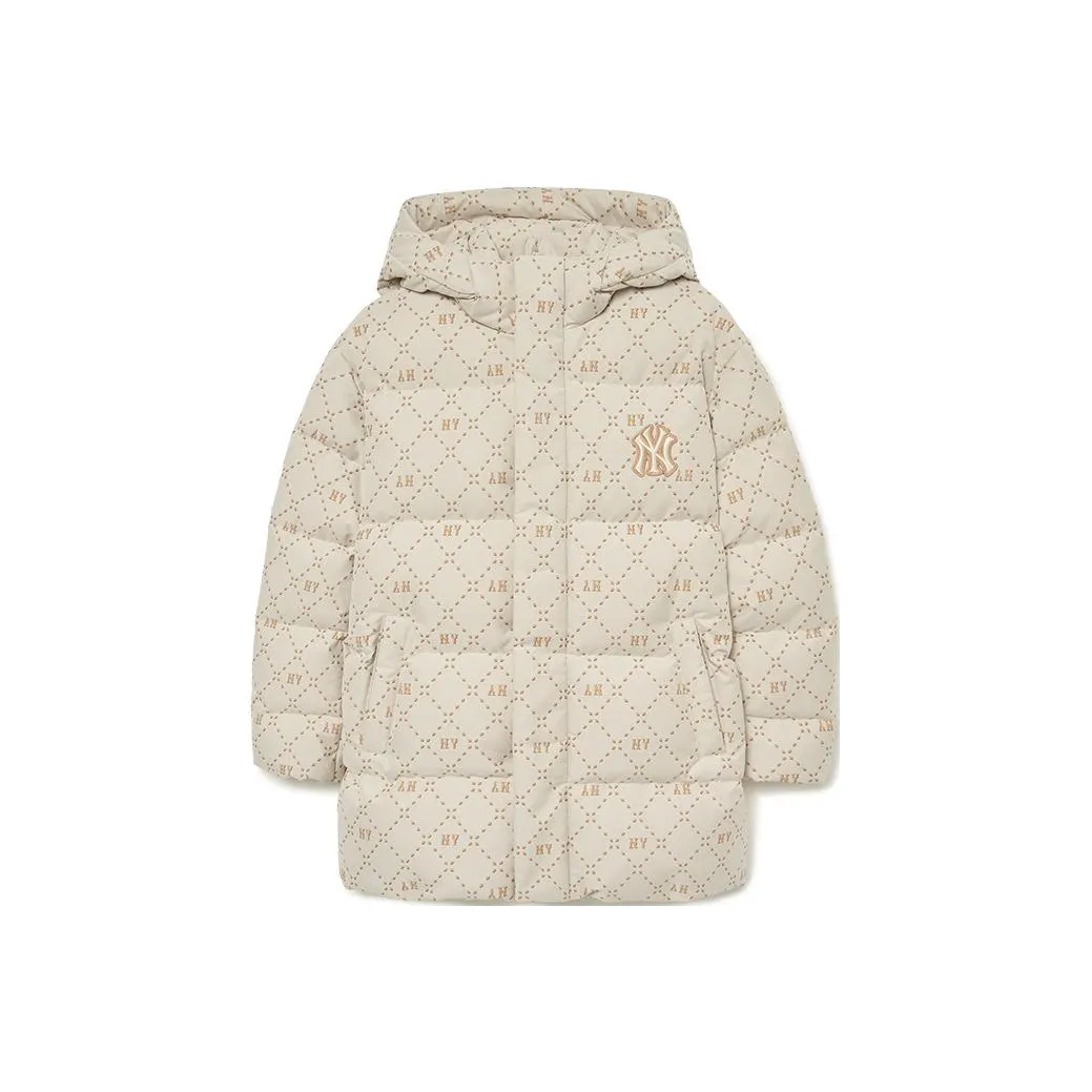 MLB New York Yankees Down Jacket Unisex Dark Cream