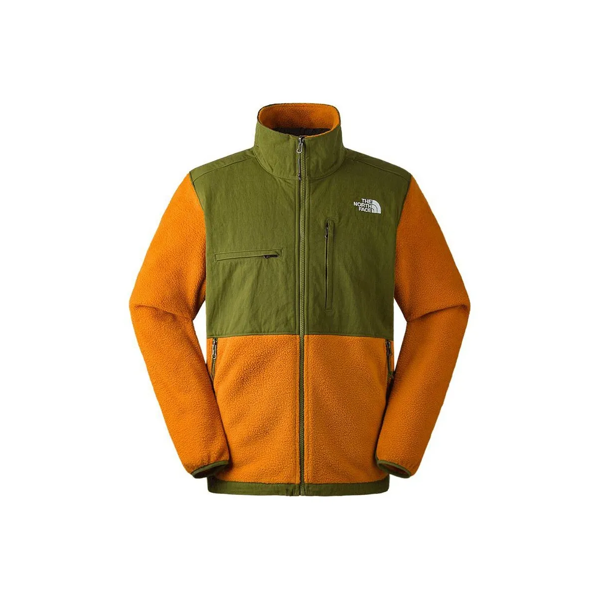The North Face DENALI Бархат Feel Пальто Мужской Оранжевый и Многоцветный Зеленый