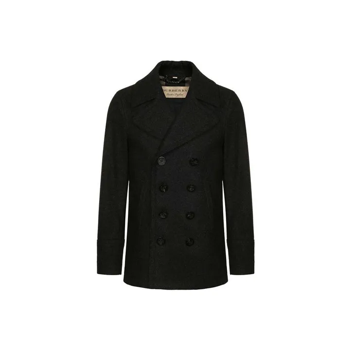 Burberry Coats Men's Dark Gray