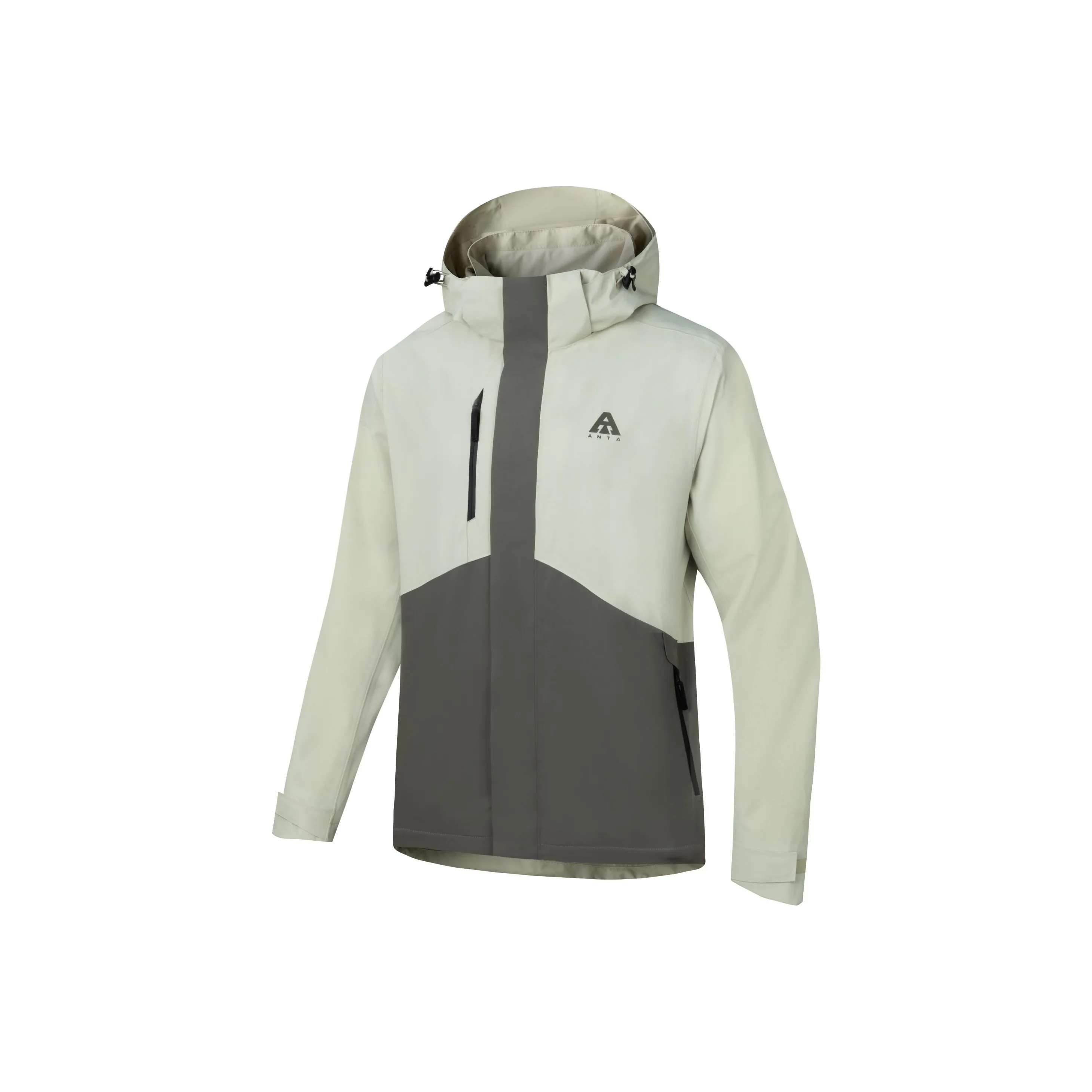 ANTA Outdoor Collection Earthy Case 2,0 Городская жизнь Путешествие Коммутирование Ветровка Мужской Серый Зеленый