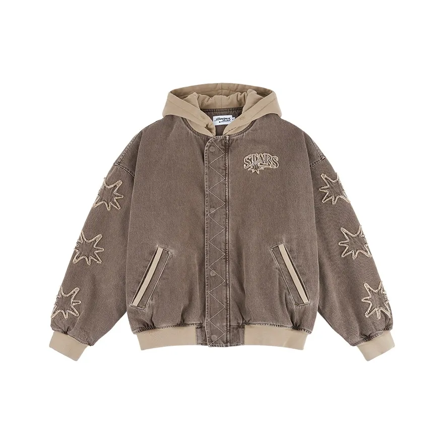 Starwalk Soldier Denim Jacket Unisex Brown