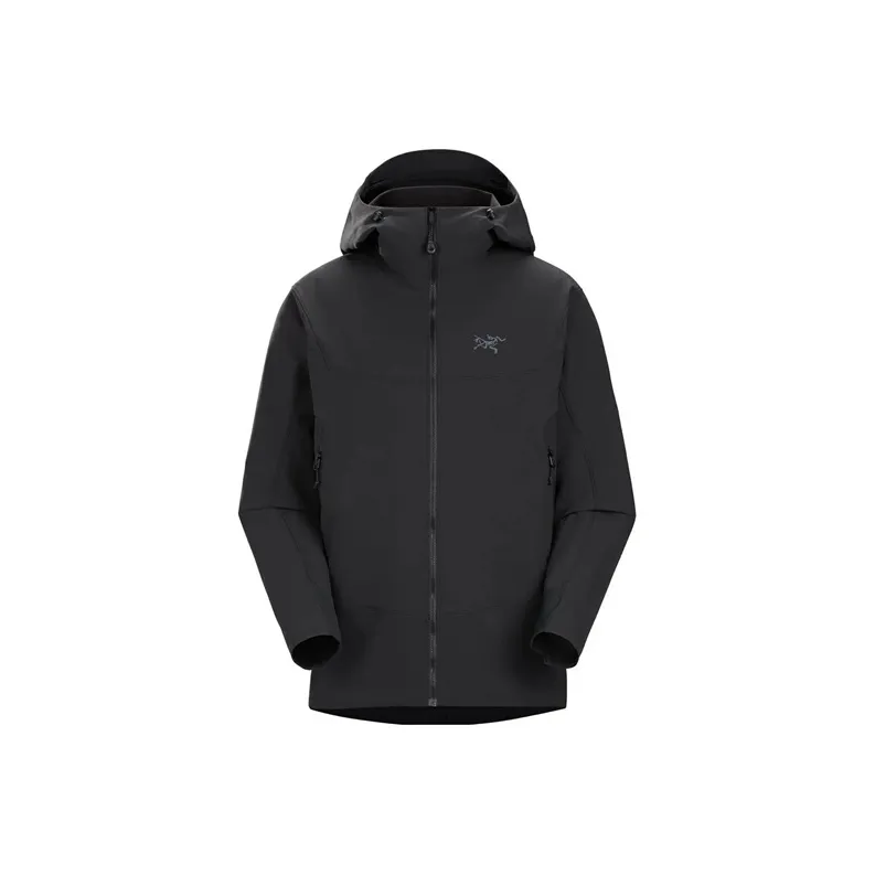 Arcteryx Water Resistant Windproof UV Protection Breathable Wear Resistant Windbreaker Jacket Men's Black