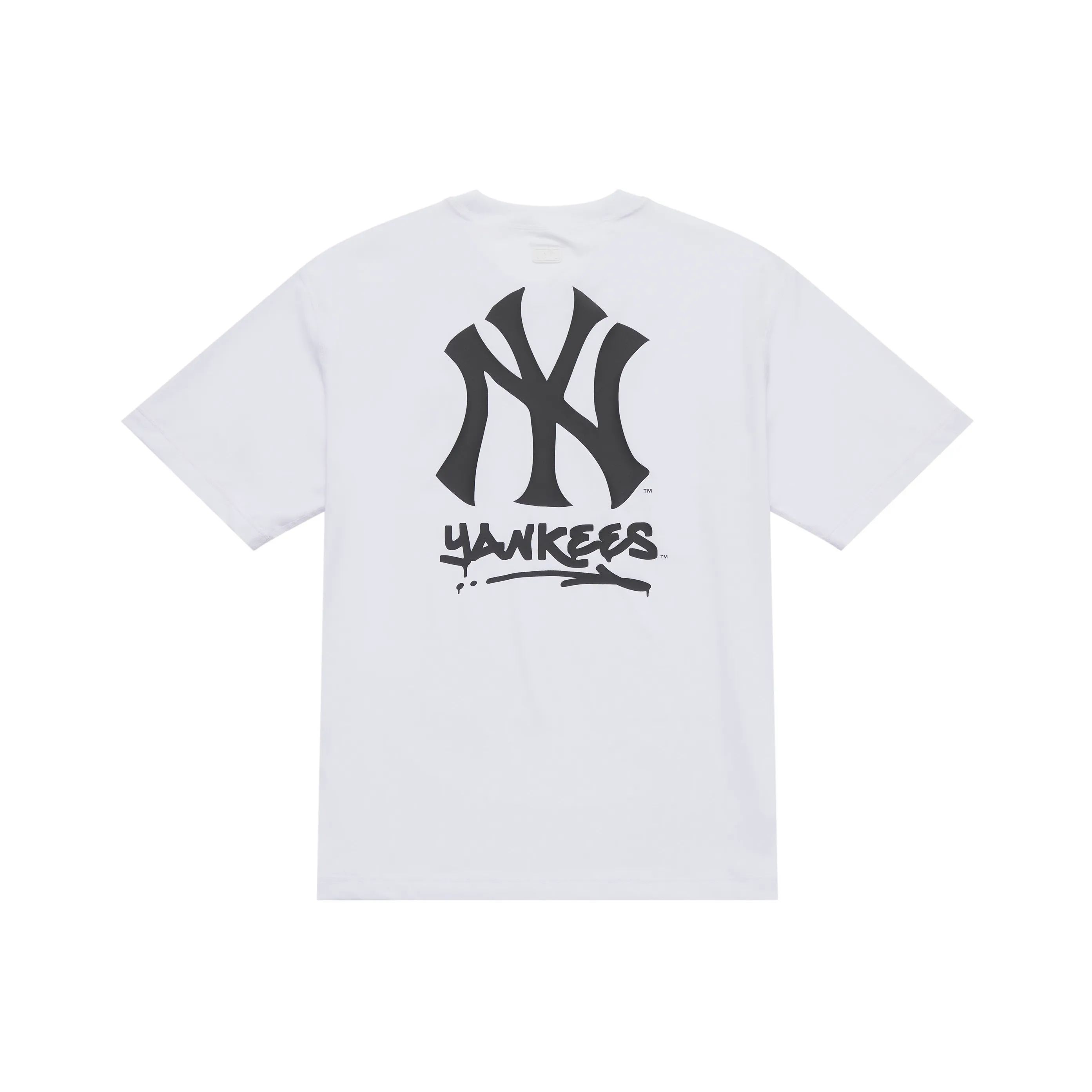 MLB Base Logo New York Yankees Basic Collection SS25 T-Shirt Unisex Standard White MLB Base Logo New York Yankees Basic Collection SS25 Футболка Унисекс Стандартная Белая