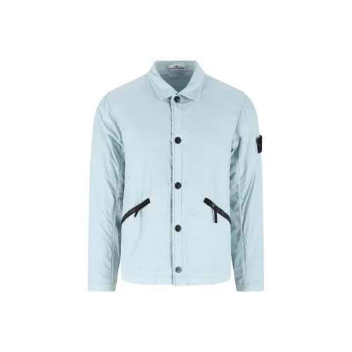 STONE ISLAND Светло-синий Мужские Куртки