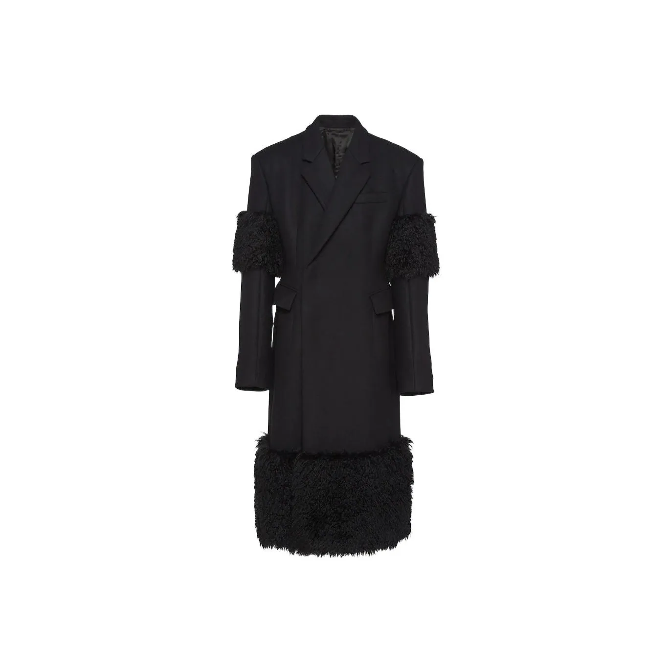 PRADA Coats Men's Black