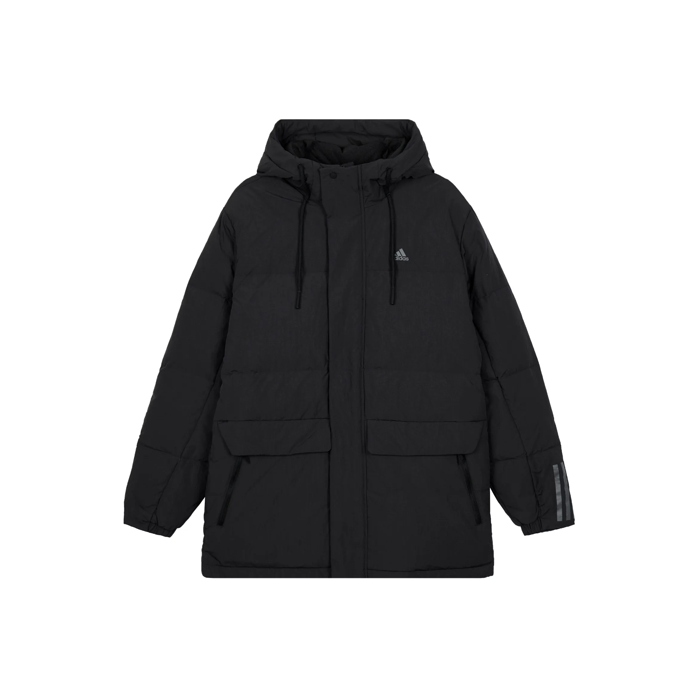 Adidas Down Jacket Medium Long Men's Black