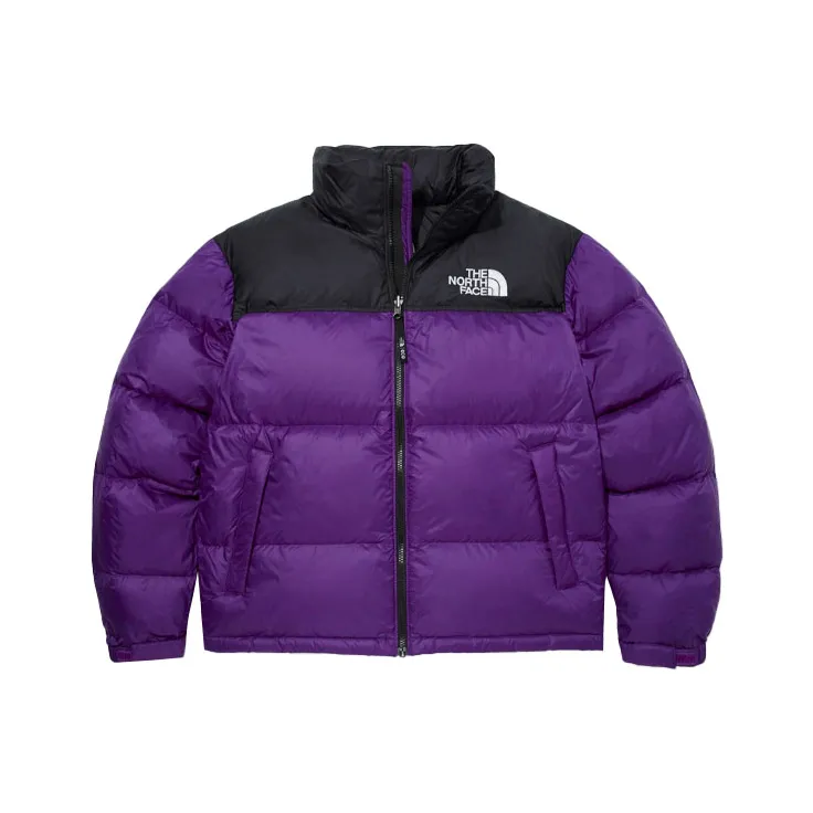 adidas originals t shirt dress multicolor M'S 1996 Retro Nuptse Jacket Purple Unisex Korea Version