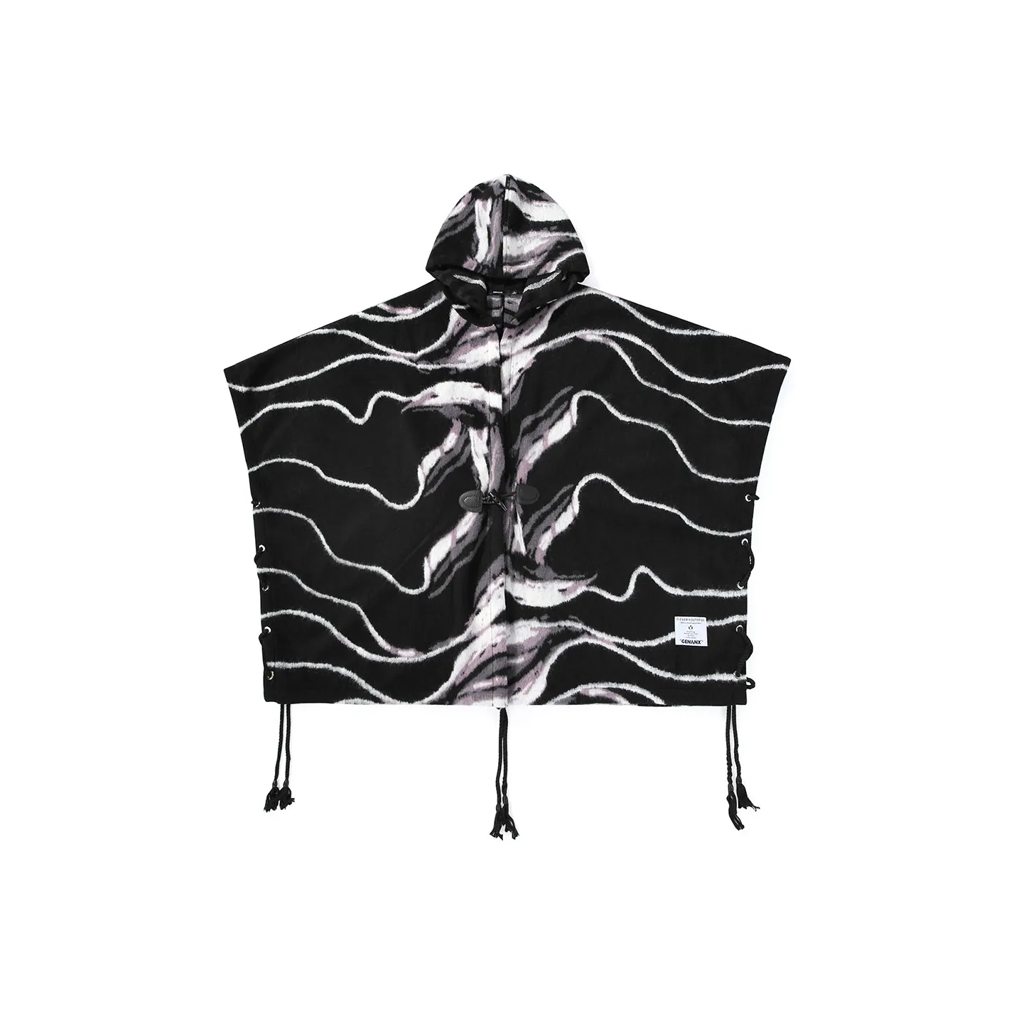 GENANX Черное Унисекс Пальто