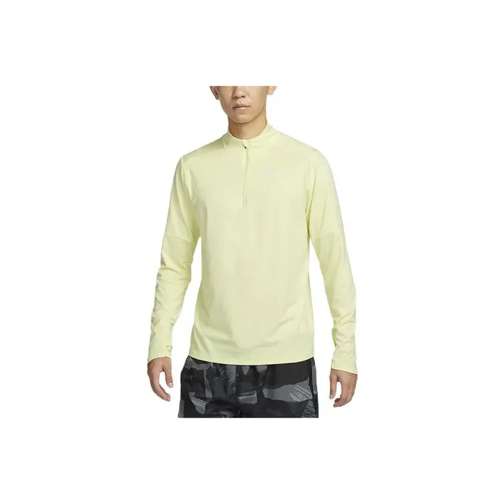 Nike Dri Fit Элемент Одежда с защитой от солнца Мужская Ярко-зеленая