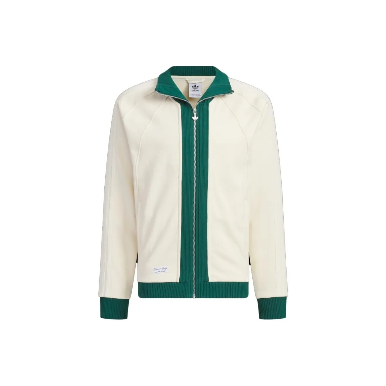 adidas originals X Notitle FW23 Spliced Contrast Zip-Up Jacket White