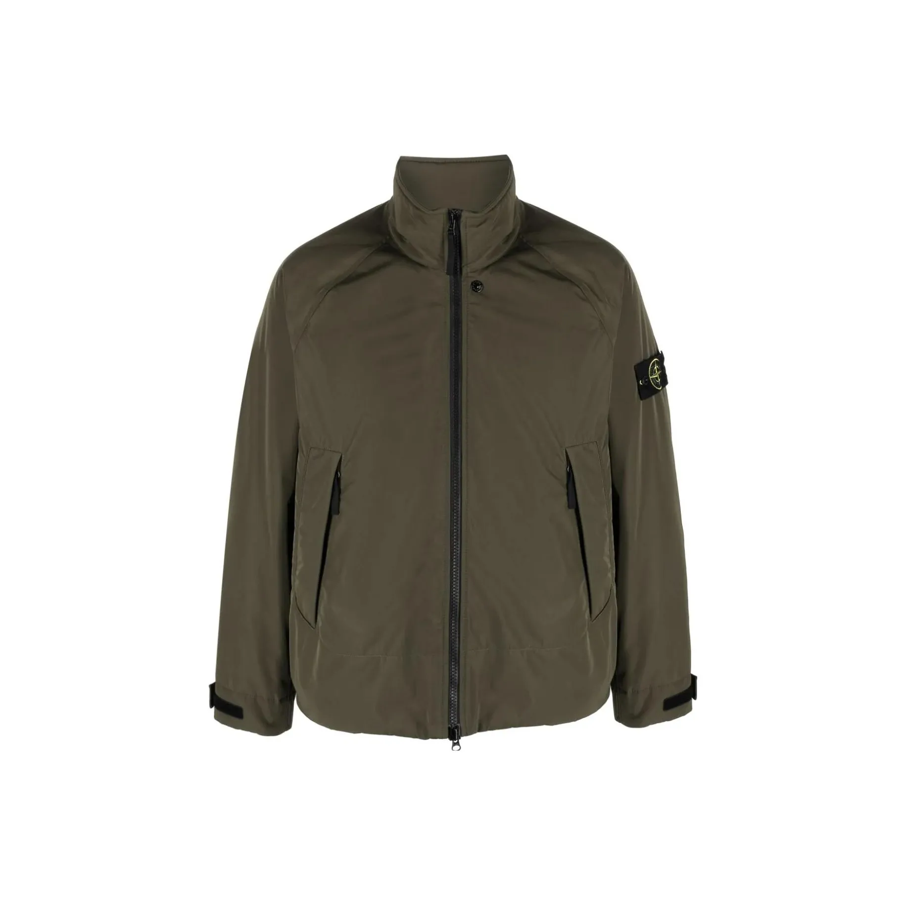 STONE ISLAND Compass motif Zip up Windbreaker