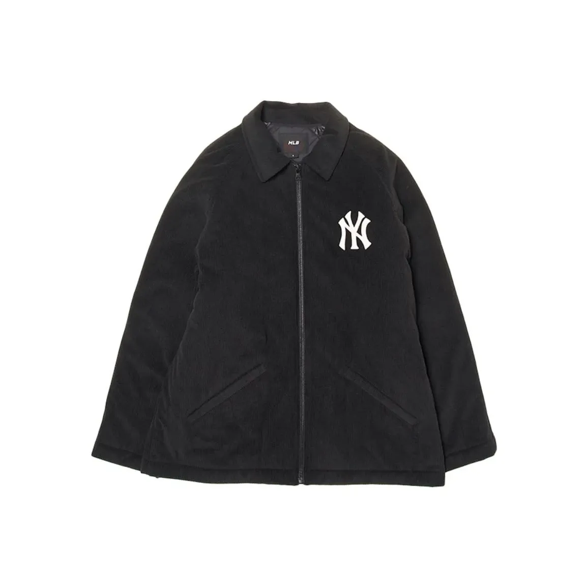 Mlb Base Logo Varsity New York Yankees Ткани вязаные Рубашки Бархат Feel Куртка Унисекс Черный