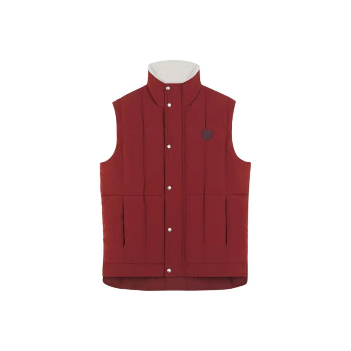Maison Kitsune Fleece Collar Sleeveless Jacket