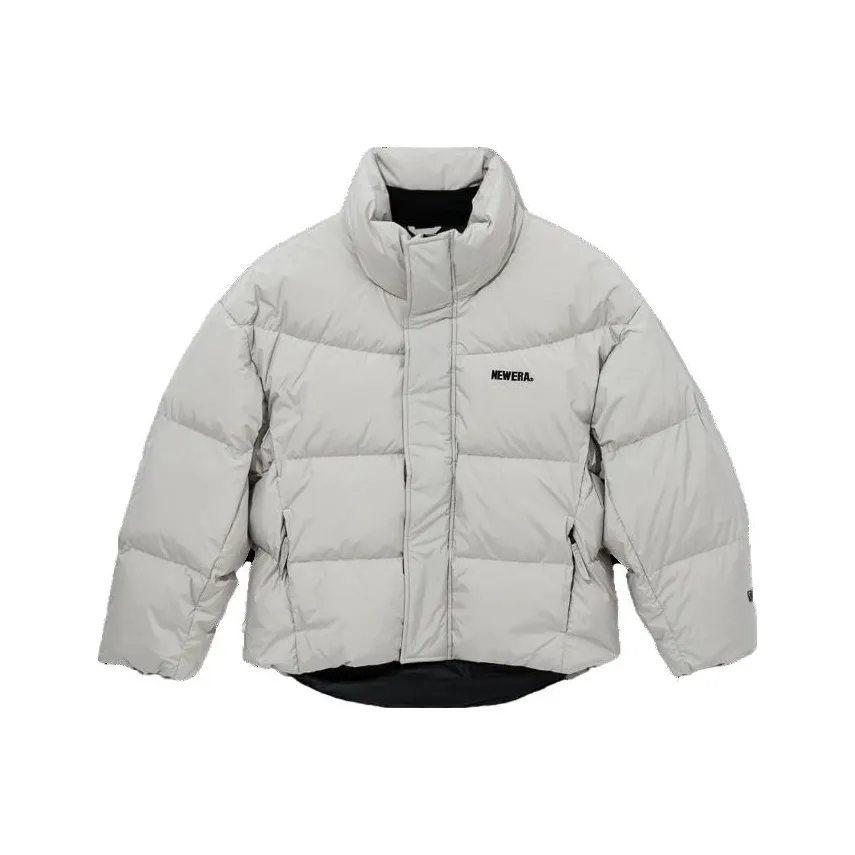 New Era Light Gray Men's Down Jackets New Era Светло-серый Мужские Пуховики