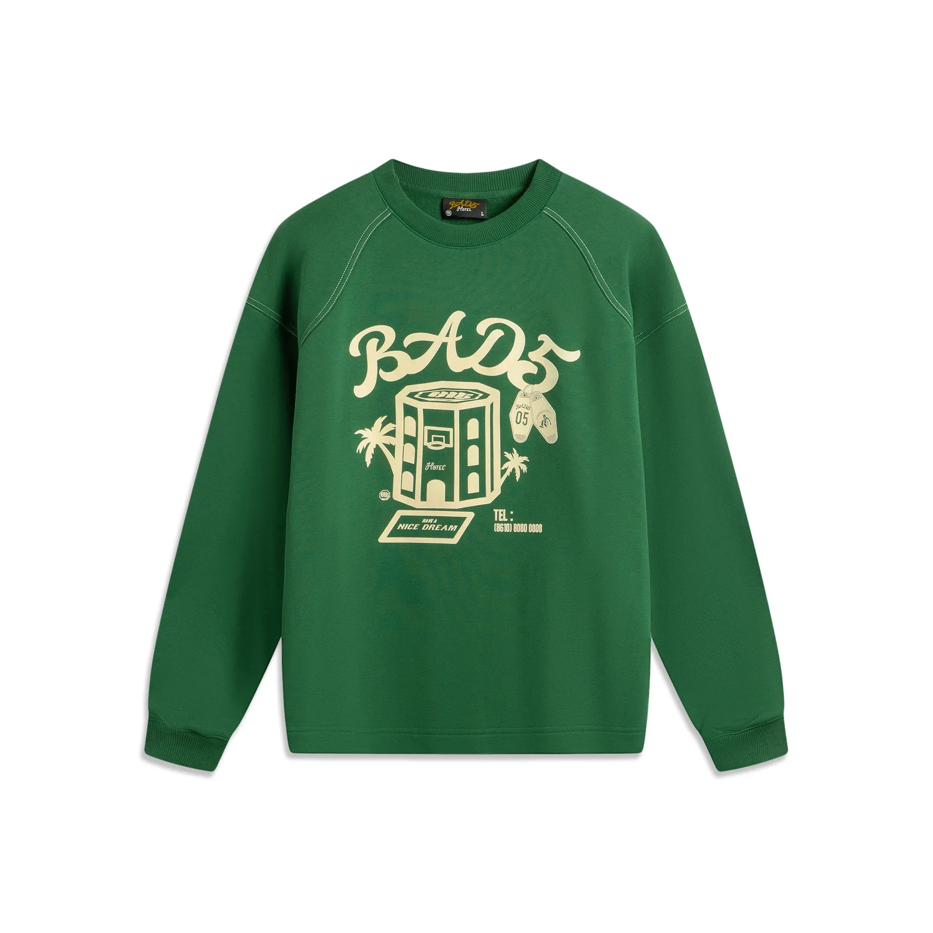 LiNing Basketball Collection Rebel Collection Sweatshirt Men's Eden Green