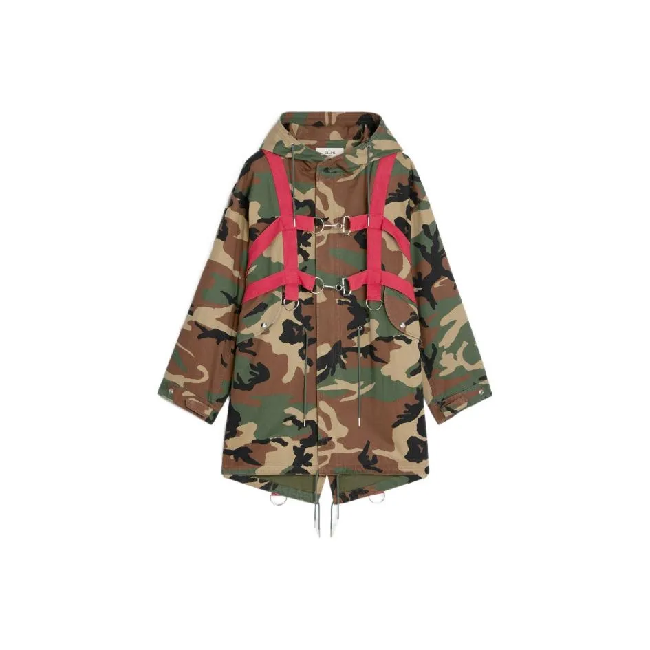 CELINE Camouflage Harness Parka