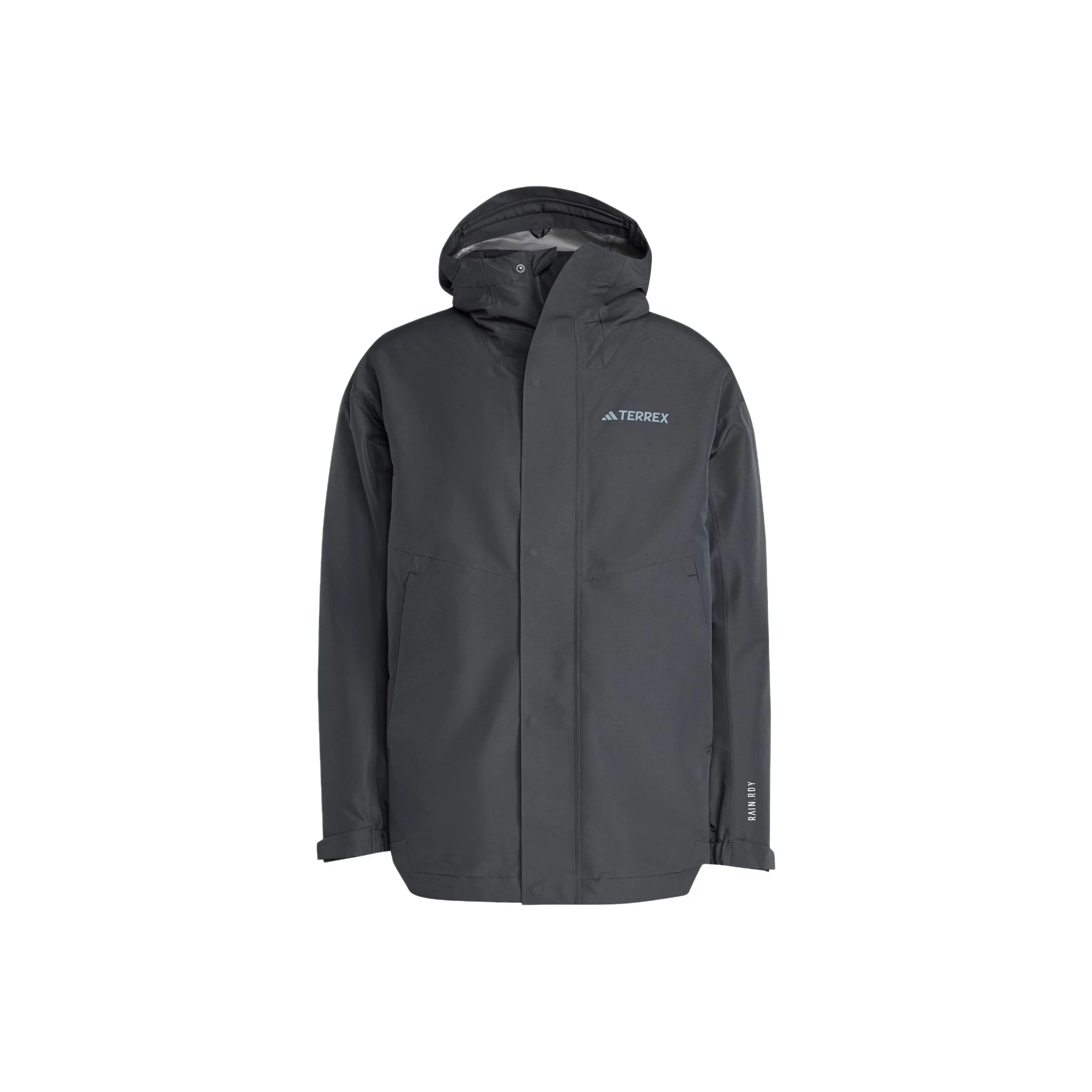 adidas Terrex FW24 Водонепроницаемый и Ветрозащитный для сохранения тепла Ветровка Мужской Черный