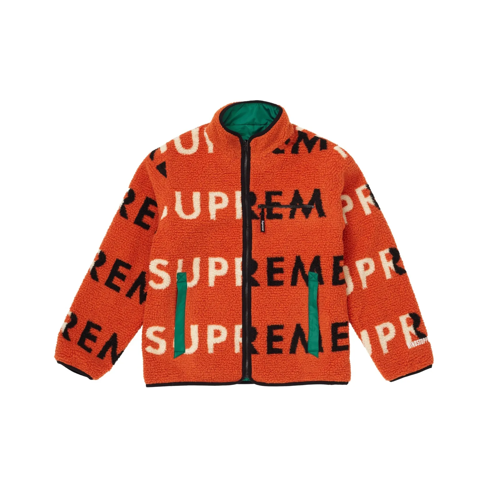Supreme Reversible Logo Fleece Jacket