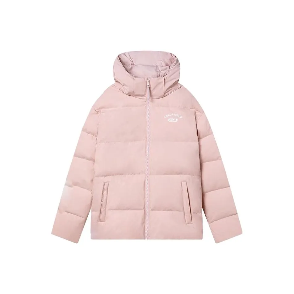 FILA Down Jackets Unisex Leather Clay Pink