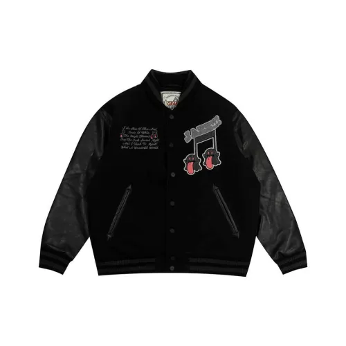 GRAF Jazz Призрак Рукав Шерстяной Baseball Jacket Мужские Куртки