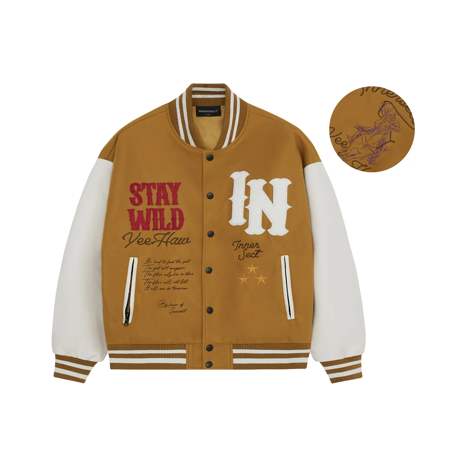 INNERSECT 24FW Осенний Зимний Бейсбол Куртка Унисекс