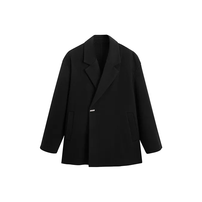 PEACEBIRD MEN Черный 1 Мужское Пальто