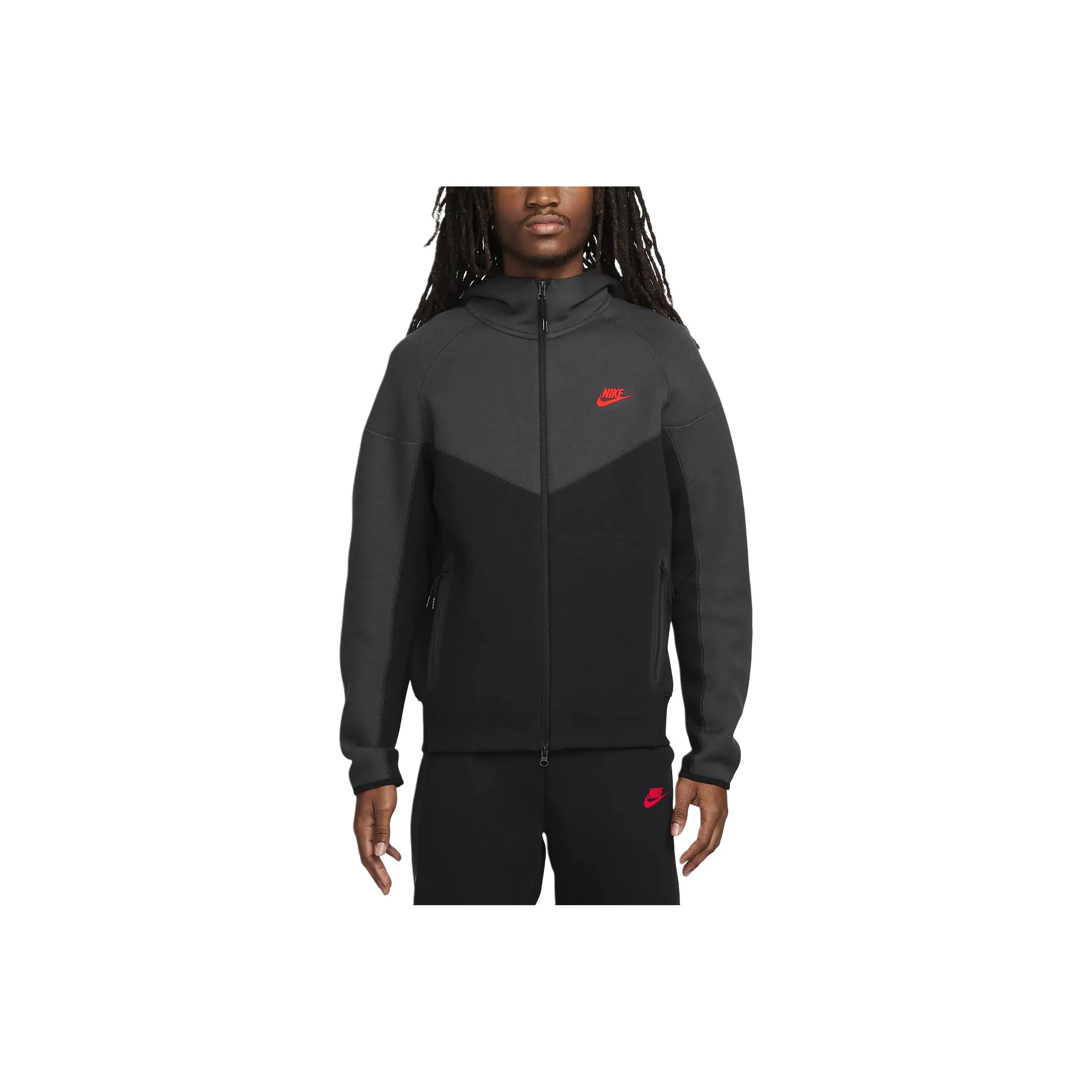 Nike Tech Fleece Windrunner '/Dark Smoke Grey/Light Crimson' Jacket