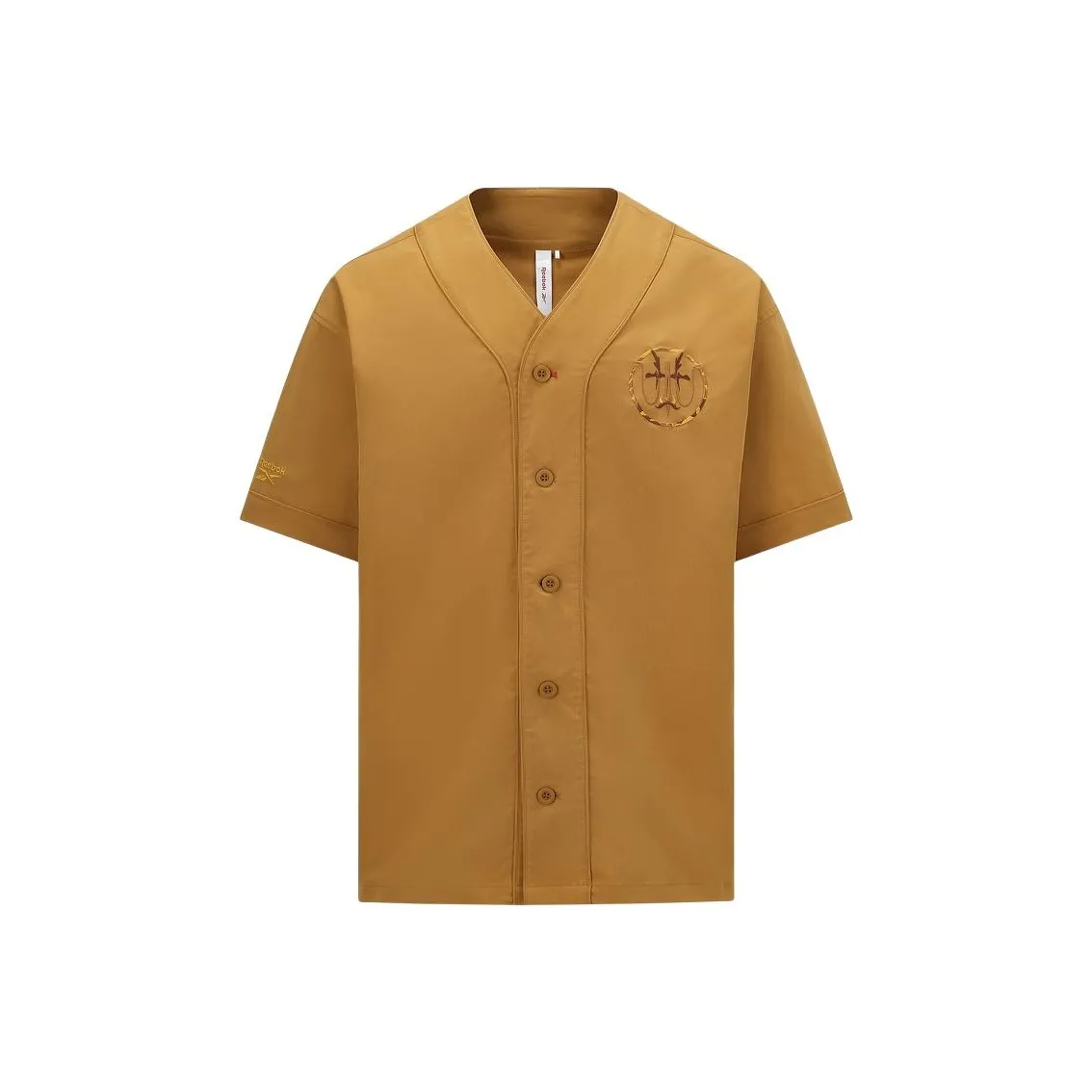 Reebok совместная коллекция CNY Бейсбольная куртка Унисекс Лесной мшистый Желтый