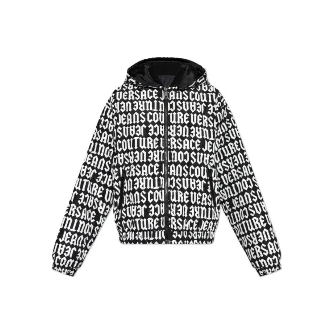 VERSACE JEANS COUTURE Reversible Hooded Puffer Jacket