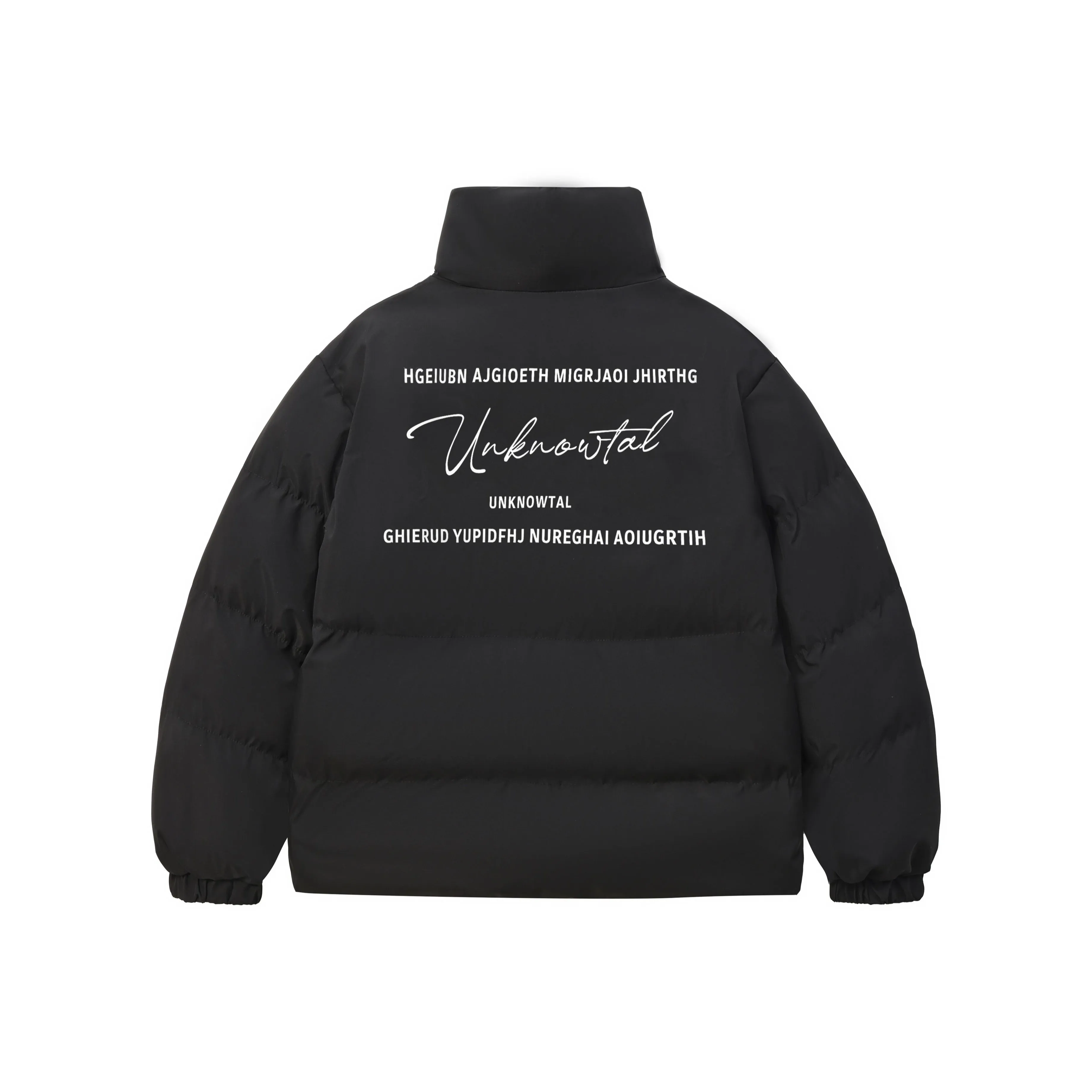 UNKNOWTAL Puffer Jacket Unisex Black